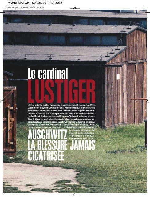 auschwitz la blessure jamais cicatrisÃ©e - Institut Jean-Marie Lustiger