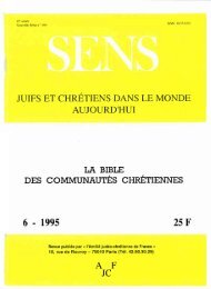 JML 1995 06 Sens Le destin d'IsraÃ«l, singulier et universel