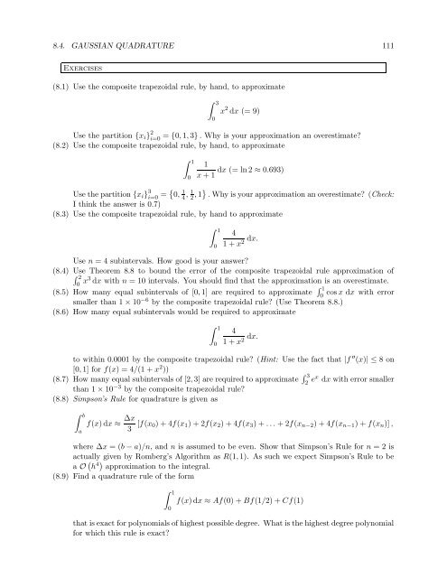 Numerical Methods Course Notes Version 0.1 (UCSD Math 174, Fall ...