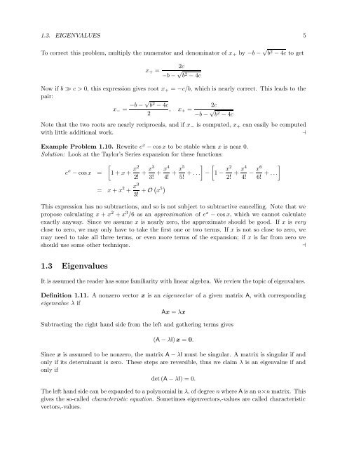 Numerical Methods Course Notes Version 0.1 (UCSD Math 174, Fall ...