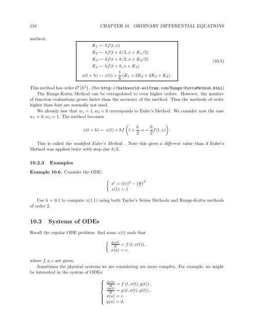 Numerical Methods Course Notes Version 0.1 (UCSD Math 174, Fall ...