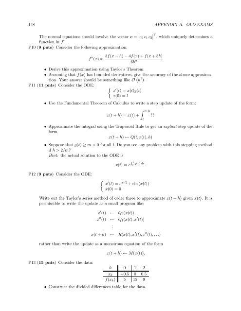 Numerical Methods Course Notes Version 0.1 (UCSD Math 174, Fall ...