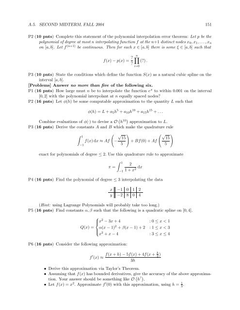 Numerical Methods Course Notes Version 0.1 (UCSD Math 174, Fall ...