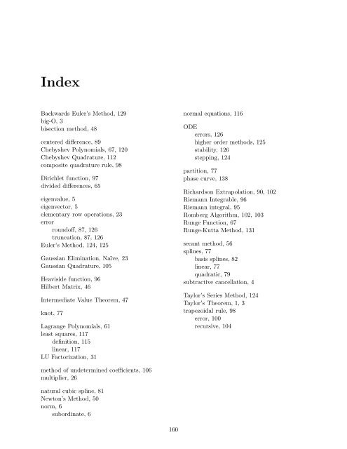 Numerical Methods Course Notes Version 0.1 (UCSD Math 174, Fall ...