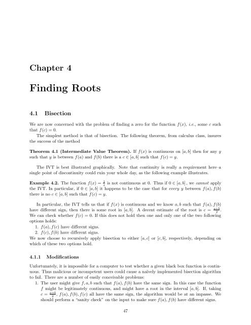 Numerical Methods Course Notes Version 0.1 (UCSD Math 174, Fall ...