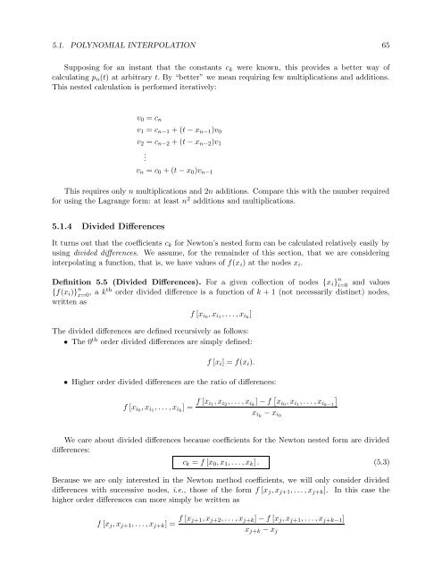 Numerical Methods Course Notes Version 0.1 (UCSD Math 174, Fall ...