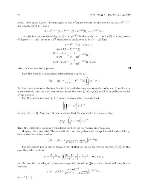 Numerical Methods Course Notes Version 0.1 (UCSD Math 174, Fall ...