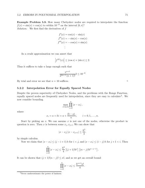 Numerical Methods Course Notes Version 0.1 (UCSD Math 174, Fall ...