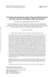 Fractional and operational calculus with generalized fractional ...