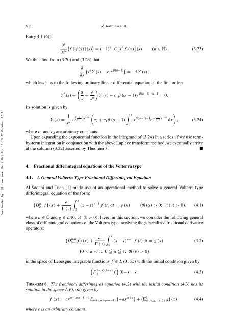 Fractional and operational calculus with generalized fractional ...