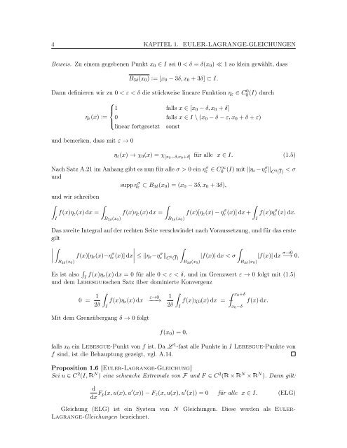 Variationsrechnung I - Institut fÃ¼r Mathematik