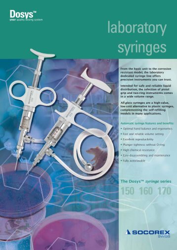 laboratory syringes