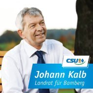 Johann Kalb - Landrat für Bamberg