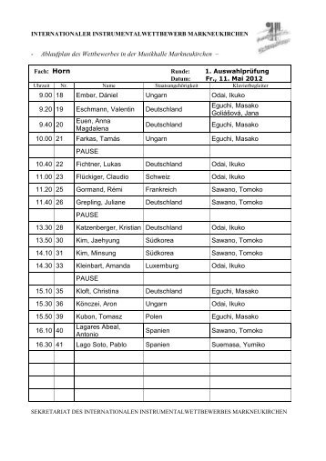 Ablaufplan HORN - Internationaler Instrumentalwettbewerb ...