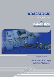 Sensors for Packaging & Filling Machines - Datasensor