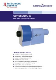 ConoScope 80 datasheet - Instrument Systems