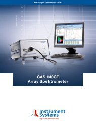 CAS 140CT Array Spektrometer - Instrument Systems