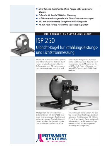 ISP 250 - Instrument Systems