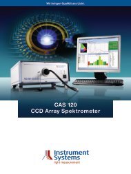 CAS 120 CCD Array Spektrometer - Instrument Systems