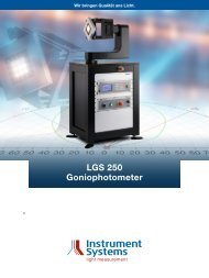 LGS 250 Goniophotometer - Instrument Systems