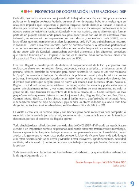 Revista Dentistas sin fronteras_Febrero 2014
