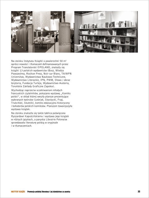Raport Roczny z dziaÅalnoÅci Instytutu KsiÄÅ¼ki za rok 2007