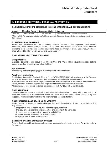 9015_MSDS - Cerachem.pdf - Insulation Industries