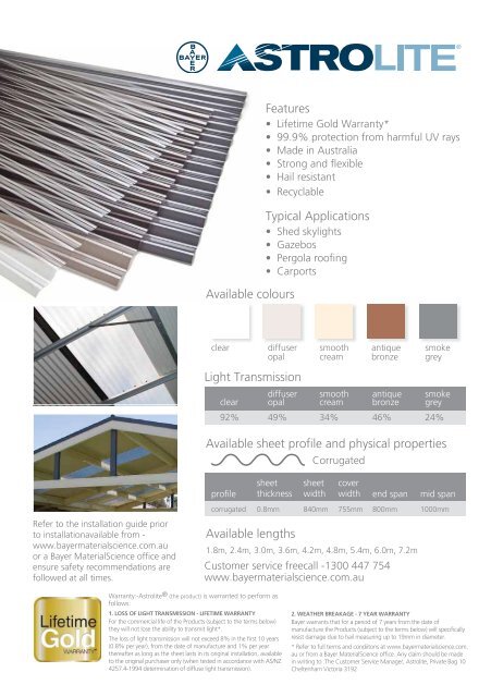 Astrolite brochure - Insulation Industries