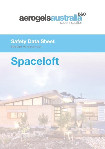 26112012 Spaceloft MSDS - Insulation Industries