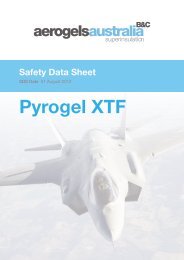 Pyrogel XTF MSDS - Insulation Industries
