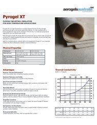 Pyrogel XT Datasheet - Insulation Industries