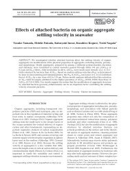 Effects of attached bacteria on organic aggregate settling velocity in ...