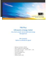 F96 Plus Ultrasonic energy meter - Intaeco