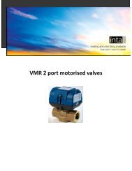 VMR 2 port motorised valves - Intaeco