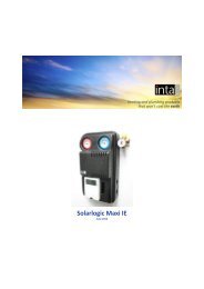 Solarlogic Maxi IE Technical Data Sheet - Intaeco