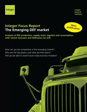 Integer Focus Report The Emerging DEF market - Integer Research