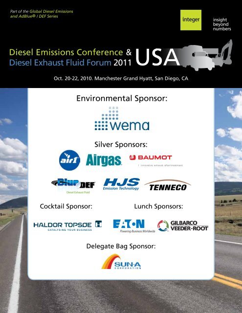 Diesel Emissions Conference & Diesel Exhaust ... - Integer Research