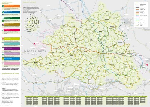 Rad-Planungskarte Münsterland