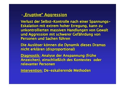 Aggression und Gewalt im Betreuungskontext - Vortrag - Dipl.