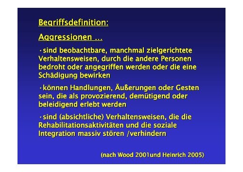 Aggression und Gewalt im Betreuungskontext - Vortrag - Dipl.