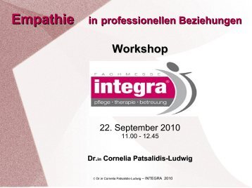 Workshop - Dr.in Cornelia Patsalidis-Ludwig
