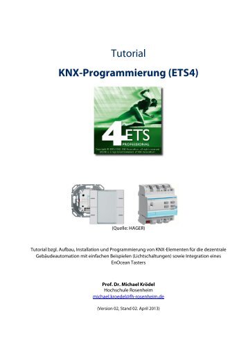 Tutorial KNX-Programmierung (ETS4) - Integrale Energieeffizienz