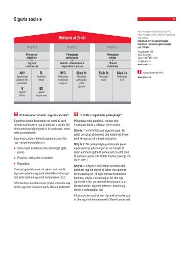 Siguria sociale / Soziale Sicherheit - Integration BS/BL