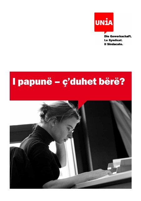 I papunÃ« â Ã§'duhet bÃ«rÃ«? / Arbeitslos - Was tun? - Integration BS/BL