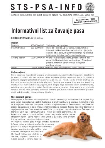 Hunde / Chiens / Cani - Schweizer Tierschutz STS