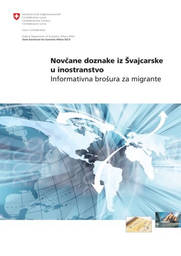 NovÄane doznake iz Å vajcarske u inostranstvo Informativna ... - CH