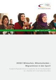 DOSB I Mitmachen, Mitentscheiden - Integration durch Sport