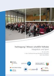 Dokumentation Fachtagung Wissen schaf(f)t Teilhabe - Integration ...