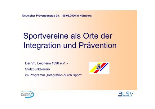 VfL Leipheim - Integration durch Sport