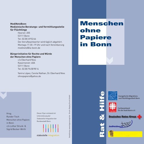 Menschen ohne P apier e in Bonn Rat & Hilfe - Integration in Bonn